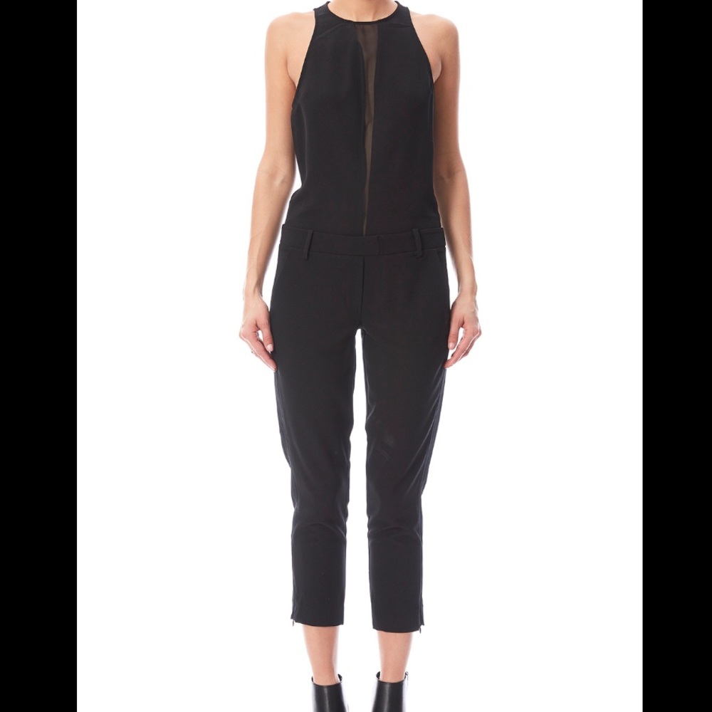 Kendall + Kylie black tuxedo jumpsuit